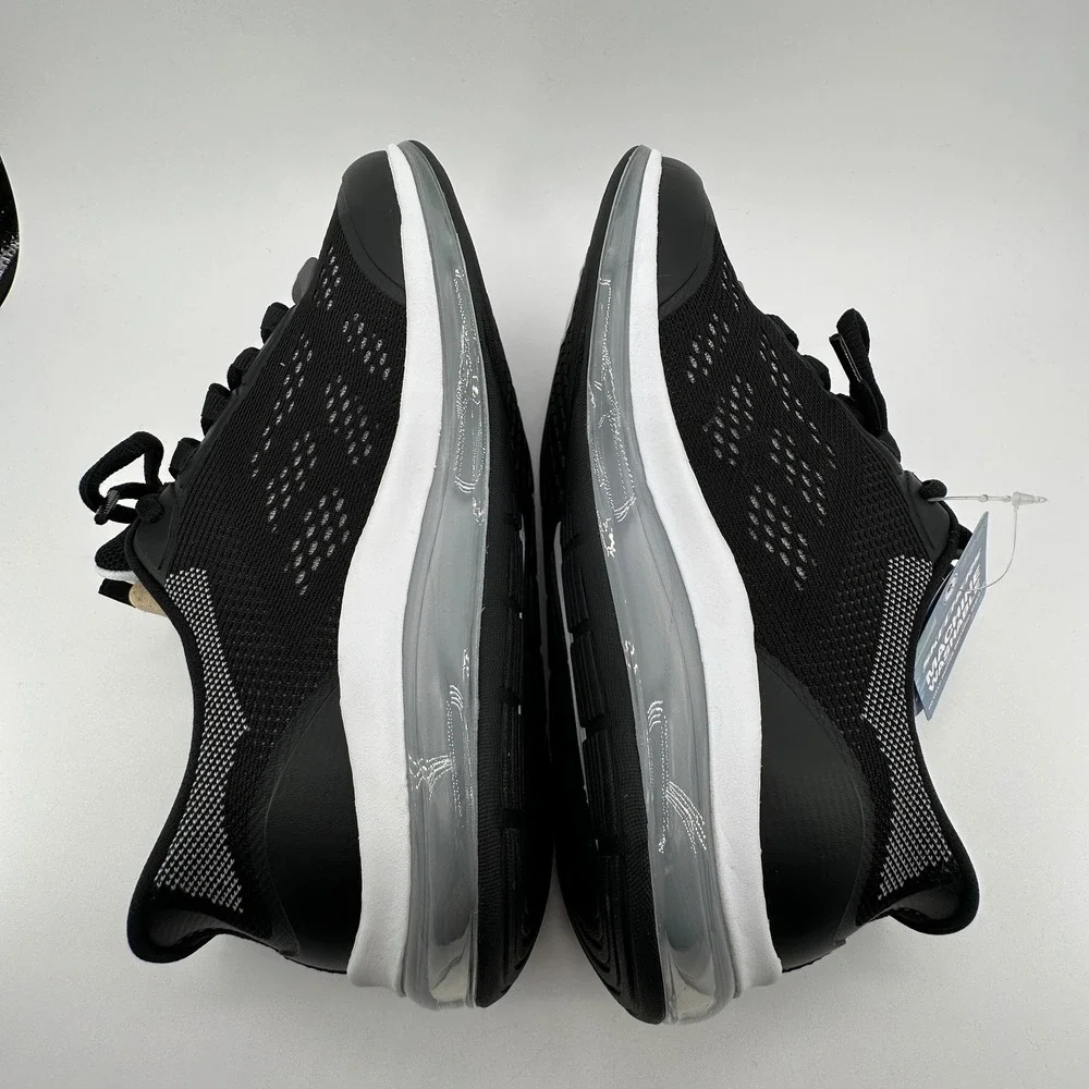 Skechers Skech-Air Element 2.0 Shoes Womens 8 Black White Hands Free Slip-in NEW